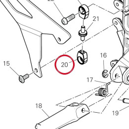 Entretoise 71012281AA — réf. 71012281AA | Ducati Store