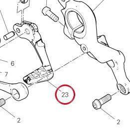 Leva freno V21A fin — réf. 45711322AA | Ducati Store