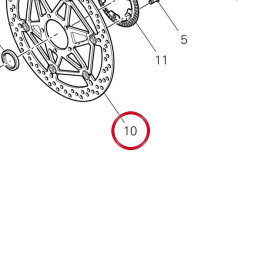 Disque frein avant gauche — réf. 49240891A | Ducati Store