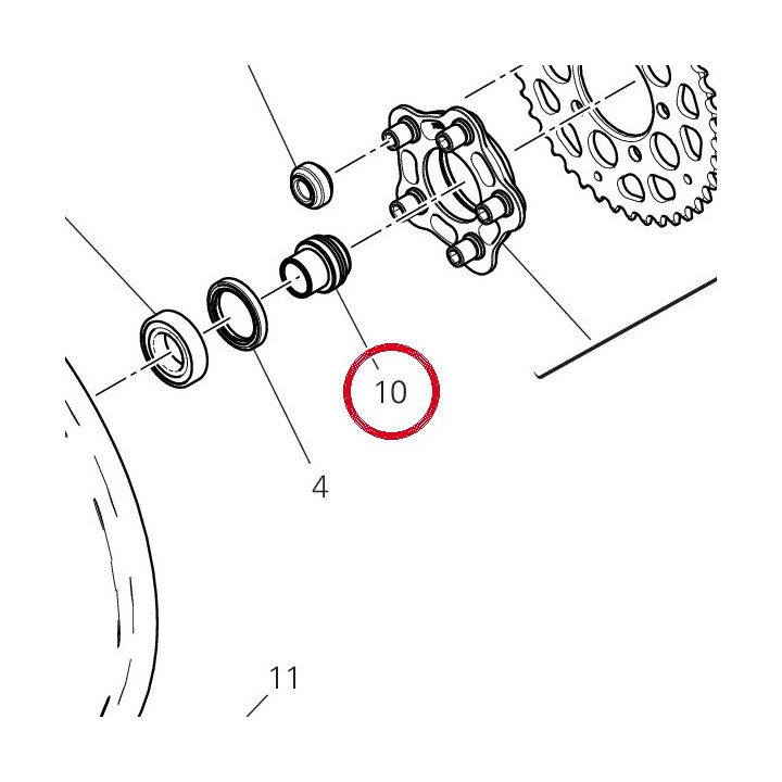 Entretoise interne — réf. 7131F381BA | Ducati Store