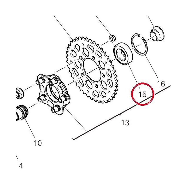 Roulement 70242431A — réf. 70242431A | Ducati Store