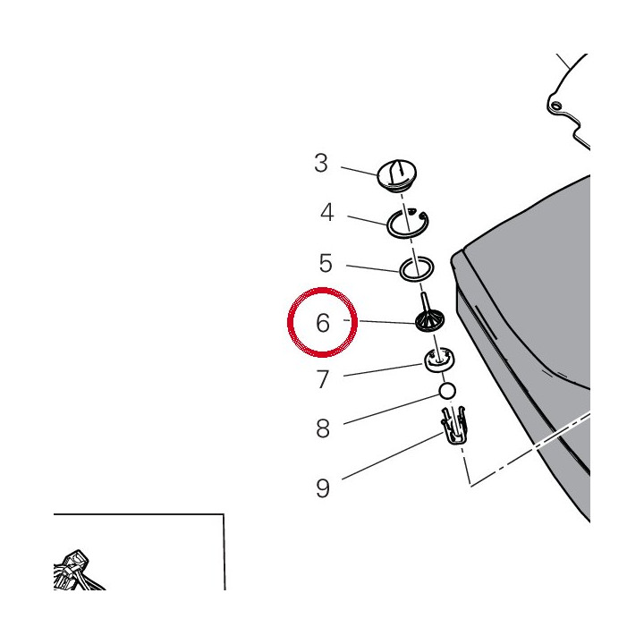 Entretoise 7131C961A — réf. 7131C961A | Ducati Store