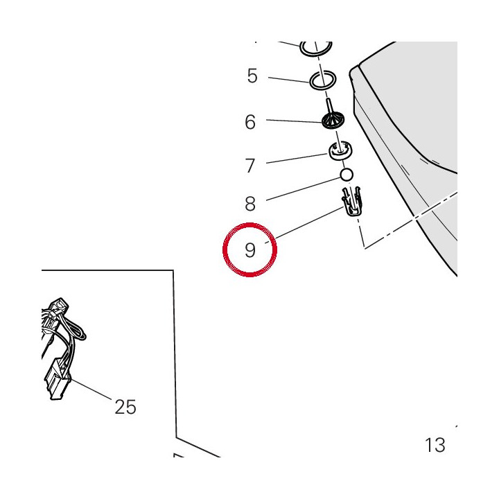 Support 8291H141A — réf. 8291H141A | Ducati Store