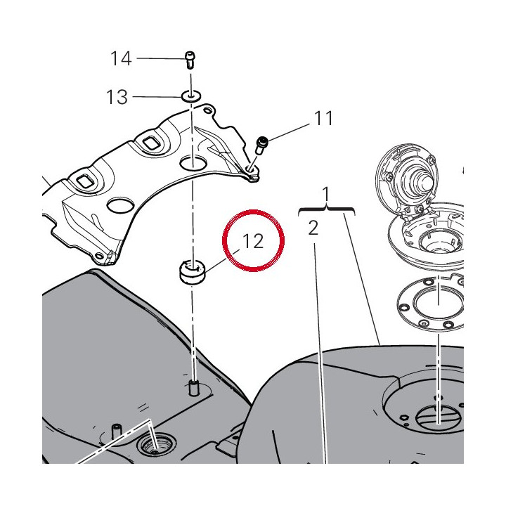 Caoutchouc 76417851A — réf. 76417851A | Ducati Store