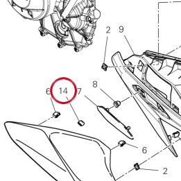 Tampon caoutchouc 86613311A — réf. 86613311A | Ducati Store