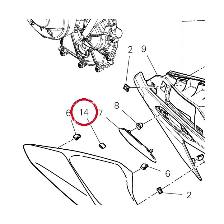 Tampon caoutchouc 86613311A — réf. 86613311A | Ducati Store