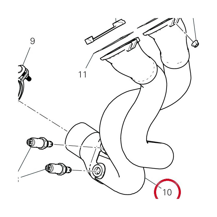 Collecteur D'Echappement — réf. 57015391B | Ducati Store