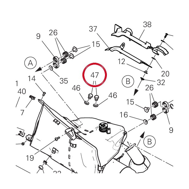 Bouchon fileté 78011591A — réf. 78011591A | Ducati Store