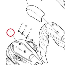 Pare-Chaleur arrière — réf. 4601T501A | Ducati Store