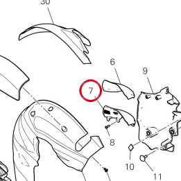Pare-Chaleur Repose-Pieds — réf. 4601P261B | Ducati Store