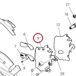 Pare-Chaleur Repose-Pieds — réf. 4601P241B | Ducati Store