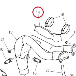 Pare-Chaleur arrière tuyau — réf. 4601P281A | Ducati Store