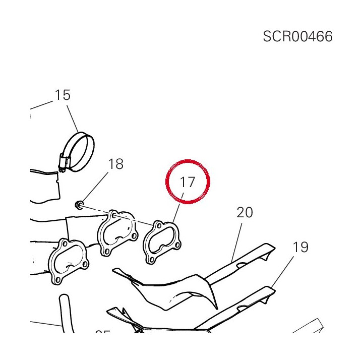 Joint tuyau échappement — réf. 79010321B | Ducati Store