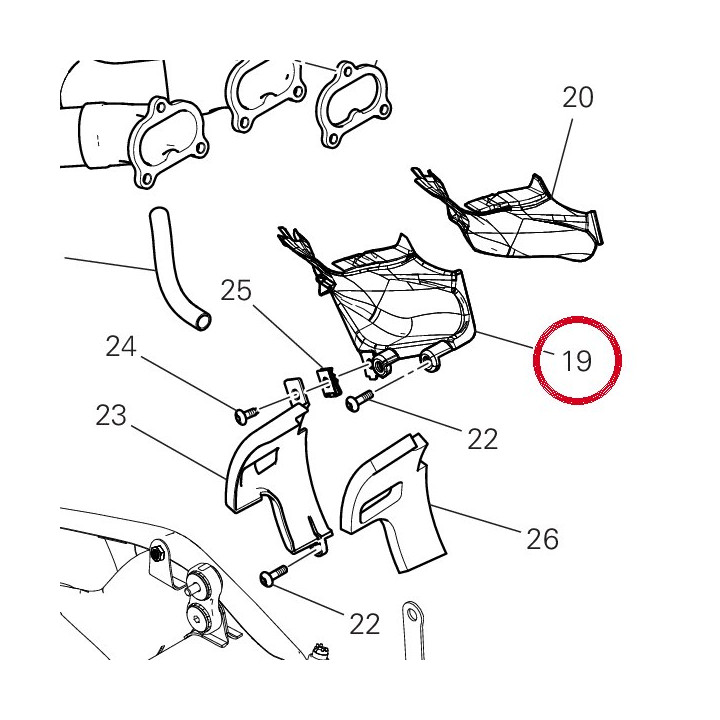 Cache boîte de vitesses — réf. 4601P411A | Ducati Store