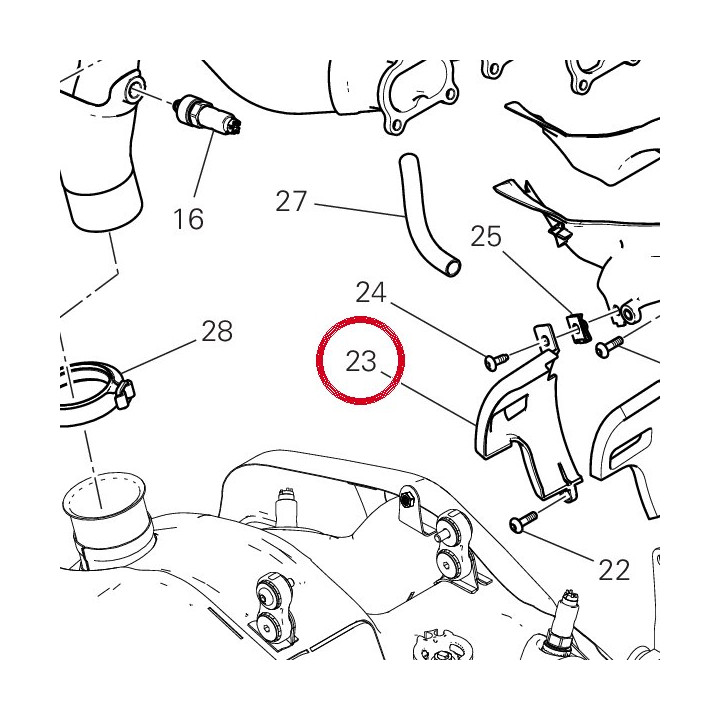 Cover fonoassorbente — réf. 4601P431A | Ducati Store