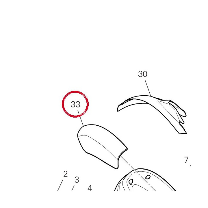 Pare-Chaleur arrière — réf. 4601T511A | Ducati Store