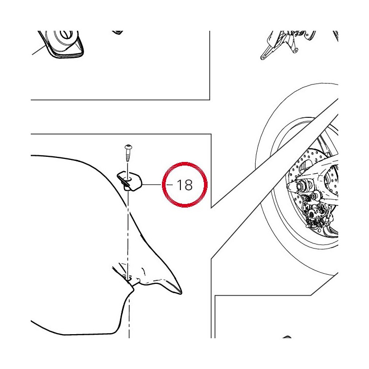 Entretoise 7131F491A — réf. 7131F491A | Ducati Store