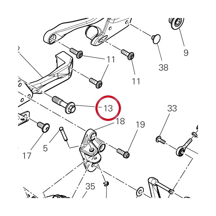 Vis special 7791A842AA — réf. 7791A842AA | Ducati Store