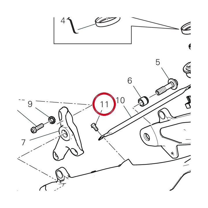 Vis tef M6X12 77210501C — réf. 77210501C | Ducati Store