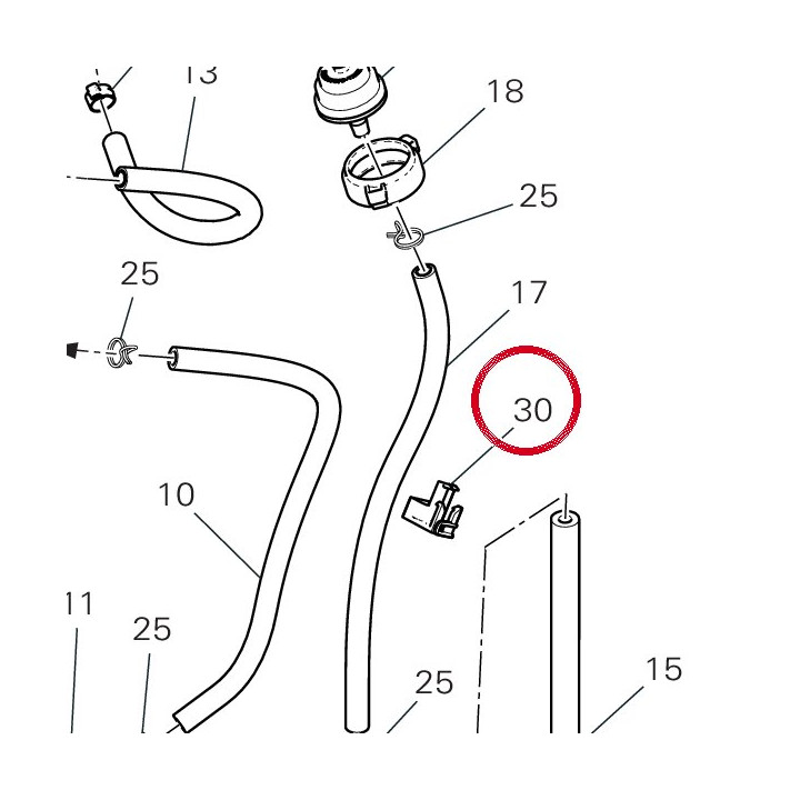 Collier Passe-Tube 74111612A — réf. 74111612A | Ducati Store
