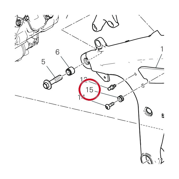 Entretoise 71611831AA — réf. 71611831AA | Ducati Store