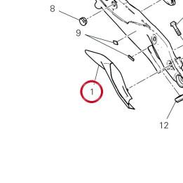 Couvercle droit 48217401A — réf. 48217401A | Ducati Store