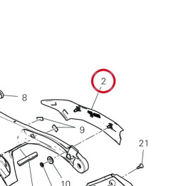 Couvercle gauche 48217391A — réf. 48217391A | Ducati Store