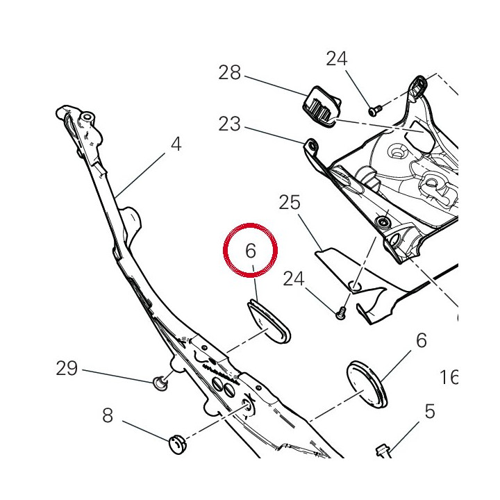 Caoutchouc 76417811A — réf. 76417811A | Ducati Store