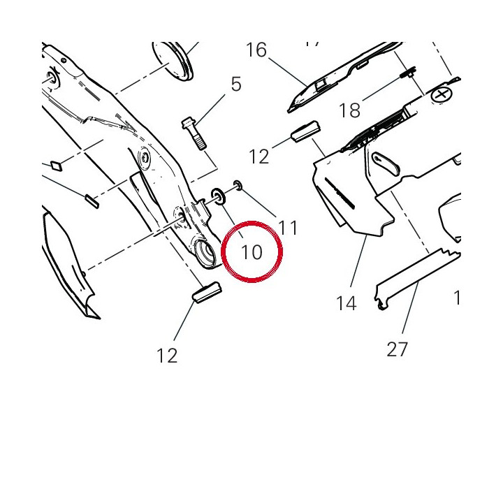 Rondelle en caoutchouc cote — réf. 85612051A | Ducati Store