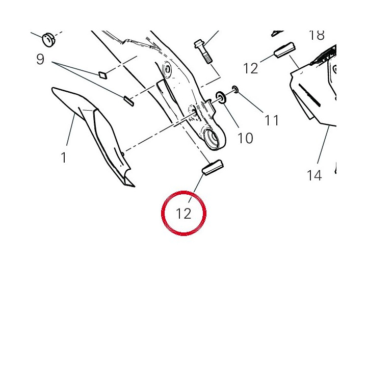 Joint couvercle droit — réf. 79111541A | Ducati Store