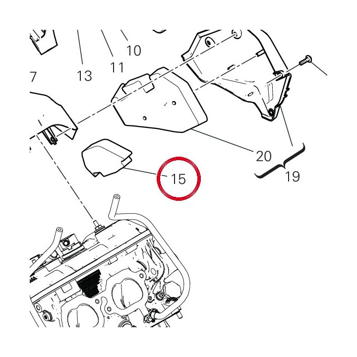 Soun-Absorbing left rear — réf. 48613271A | Ducati Store