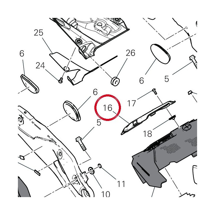 Couvercle culasse arrière — réf. 4601R851A | Ducati Store