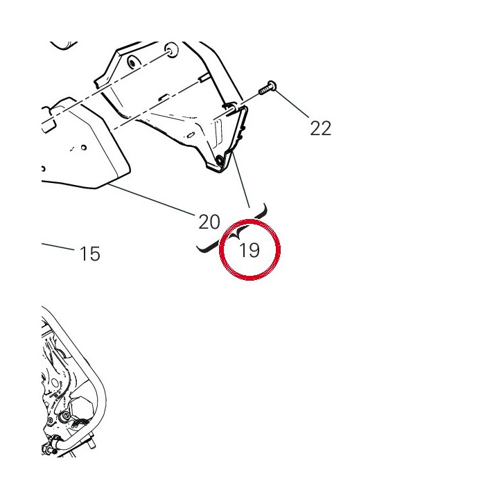 Couvercle gauche culasse — réf. 460PP981A | Ducati Store