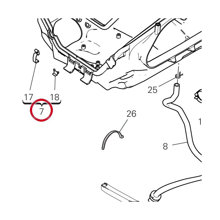 Couvercle airbox supérieur — réf. 442P3201B | Ducati Store