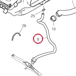 Tuyau drainage airbox — réf. 59019471A | Ducati Store