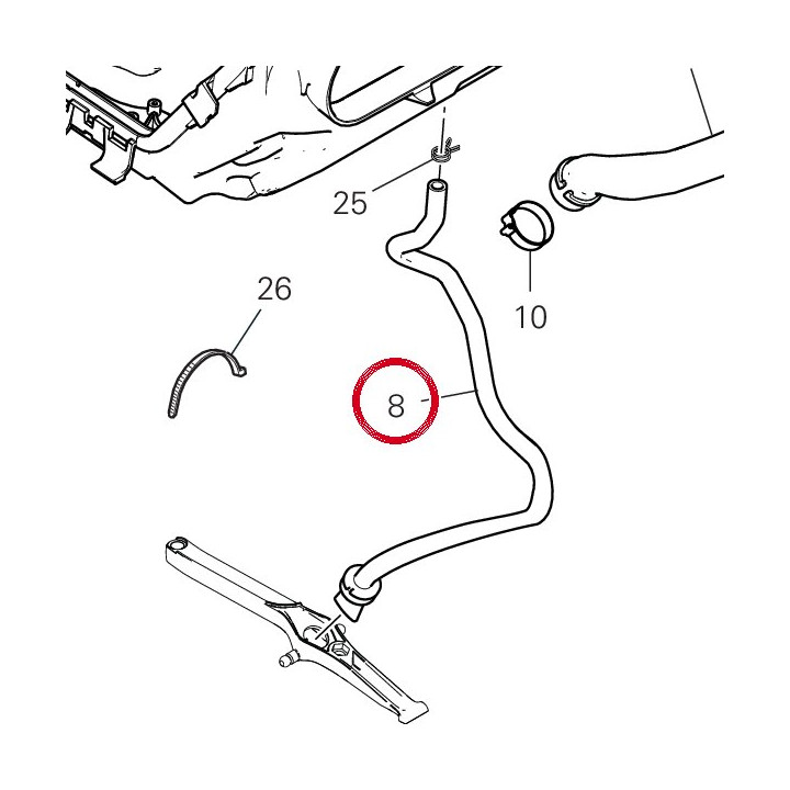 Tuyau drainage airbox — réf. 59019471A | Ducati Store