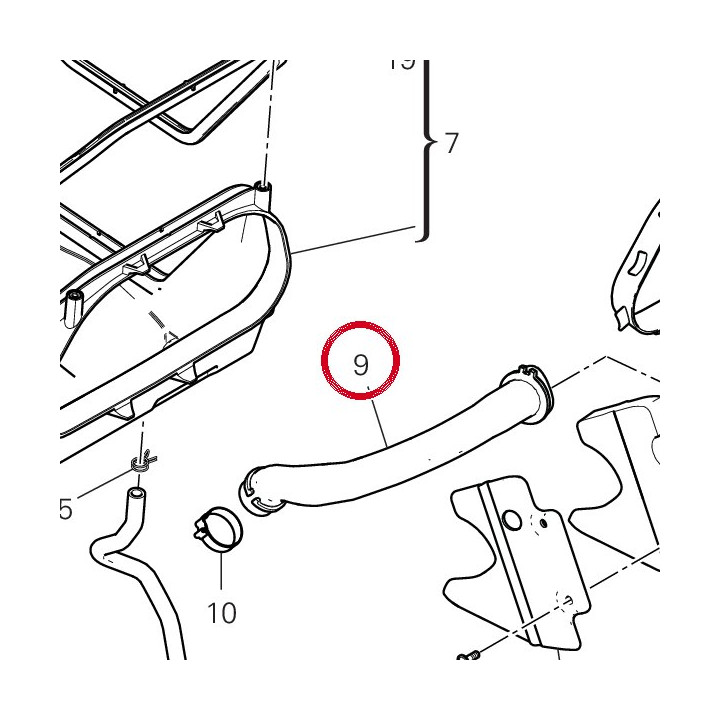 Tuyau Blow-By airbox — réf. 87614071A | Ducati Store