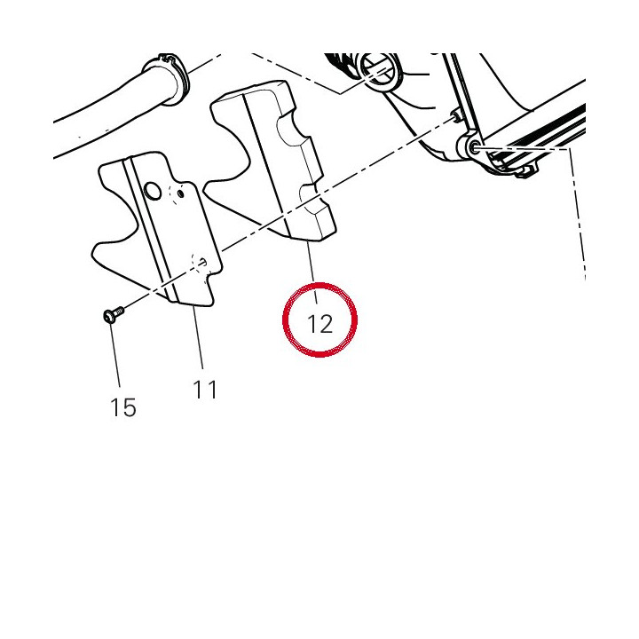 Absorbant sonore couvercle — réf. 48611331A | Ducati Store