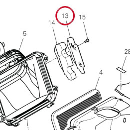 Couvercle gauche 4601R871A — réf. 4601R871A | Ducati Store