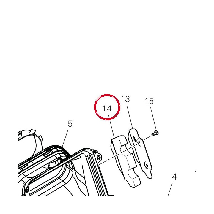 Absorbant sonore couvercle — réf. 48611321A | Ducati Store