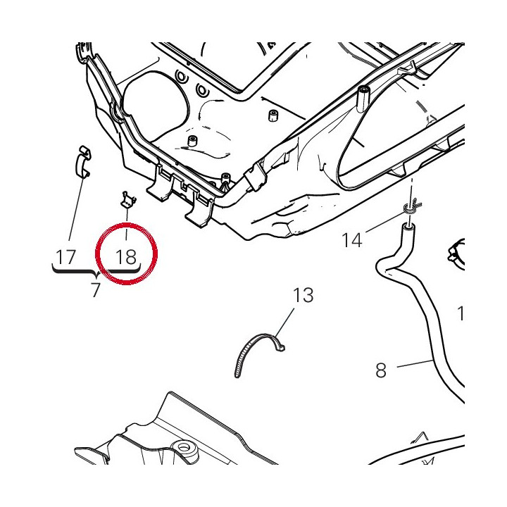 Support 8501A701A — réf. 8501A701A | Ducati Store