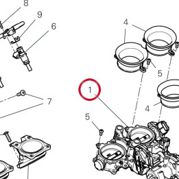 Corps papillon 28221213B — réf. 28221213B | Ducati Store