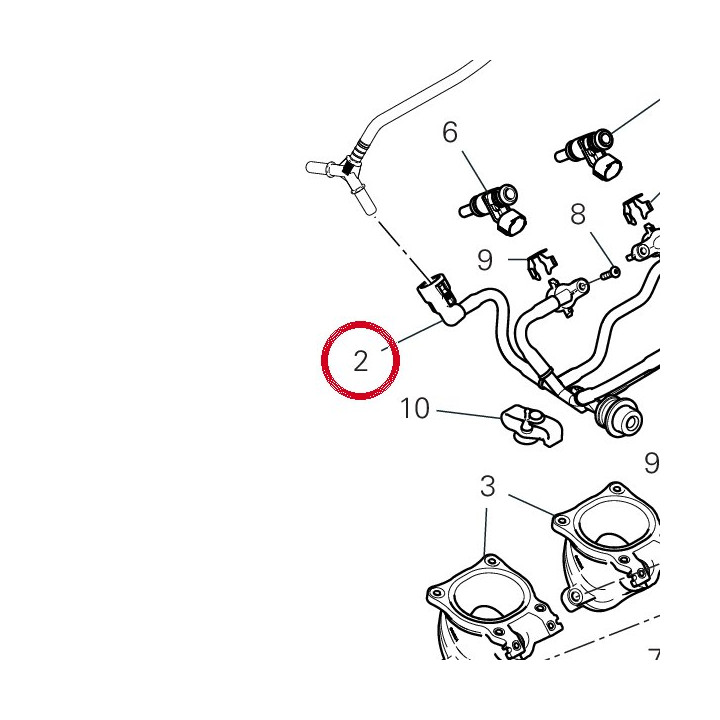 Tour parcours tuyaux — réf. 59028761A | Ducati Store