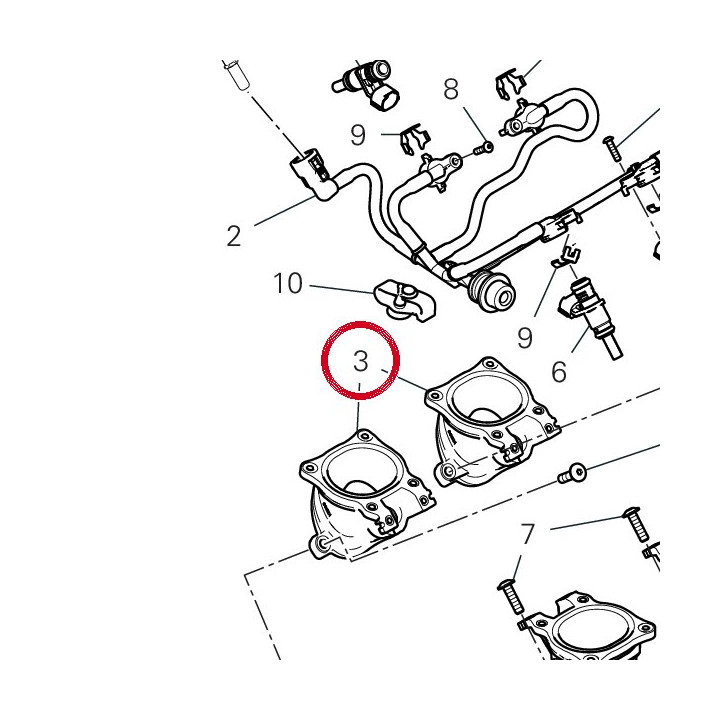 Raccord D'Admission — réf. 14010881A | Ducati Store