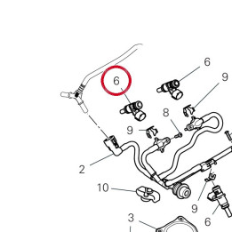 Injector inférieur 28040461B — réf. 28040461B | Ducati Store