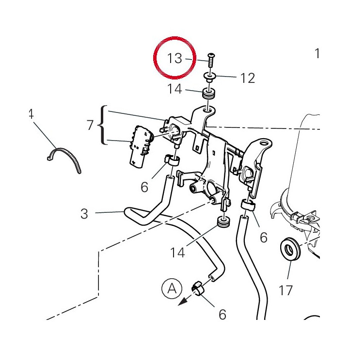 Vis tceif M6X14 8,8 — réf. 77150208B | Ducati Store