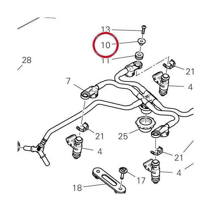 Entretoise 71615501AA — réf. 71615501AA | Ducati Store
