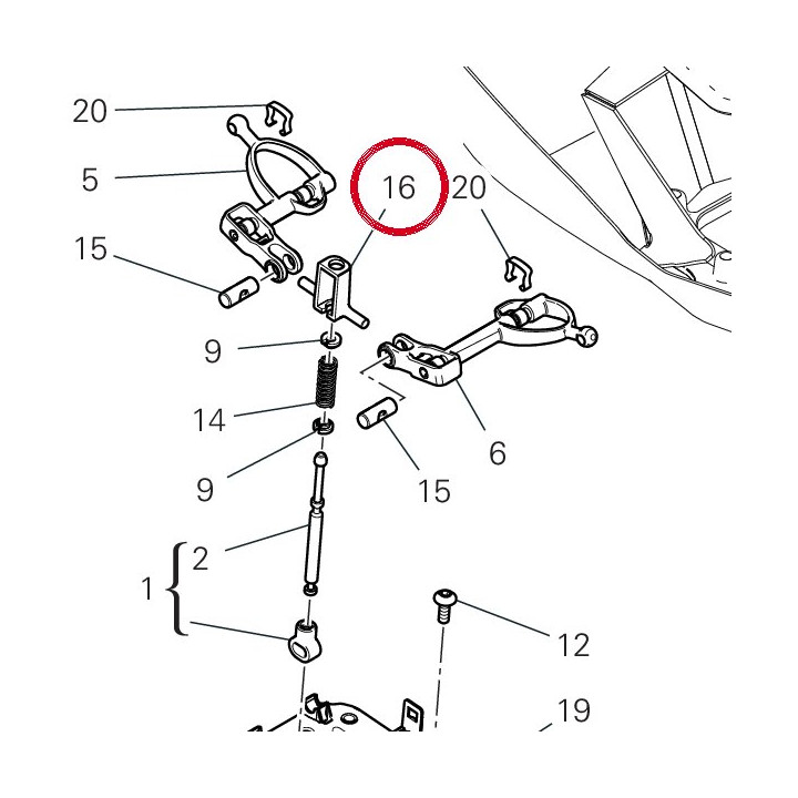 Siège du ressort 82119211A — réf. 82119211A | Ducati Store