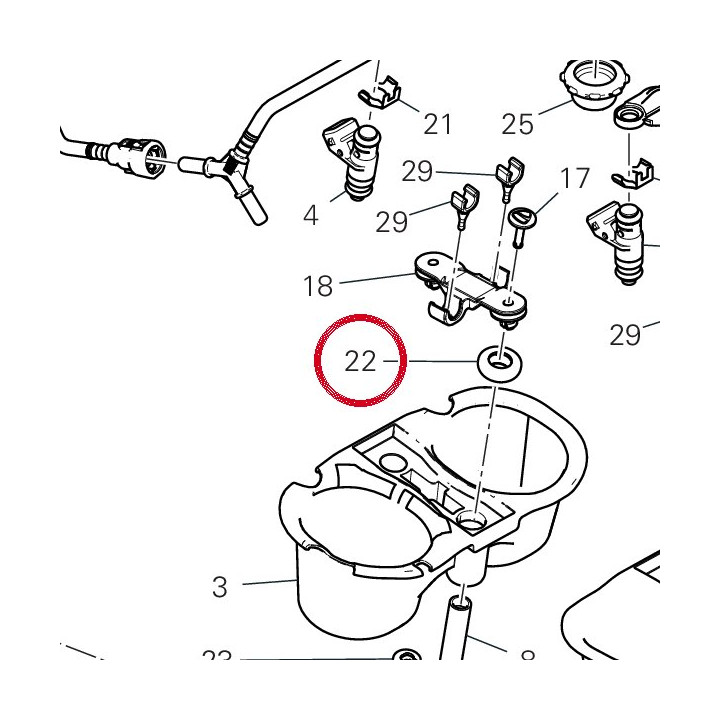 Tampon supérieur 86612371A — réf. 86612371A | Ducati Store