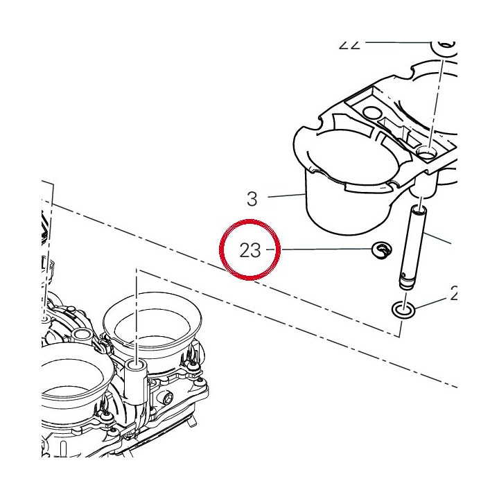 Tampon inférieur 86612381A — réf. 86612381A | Ducati Store
